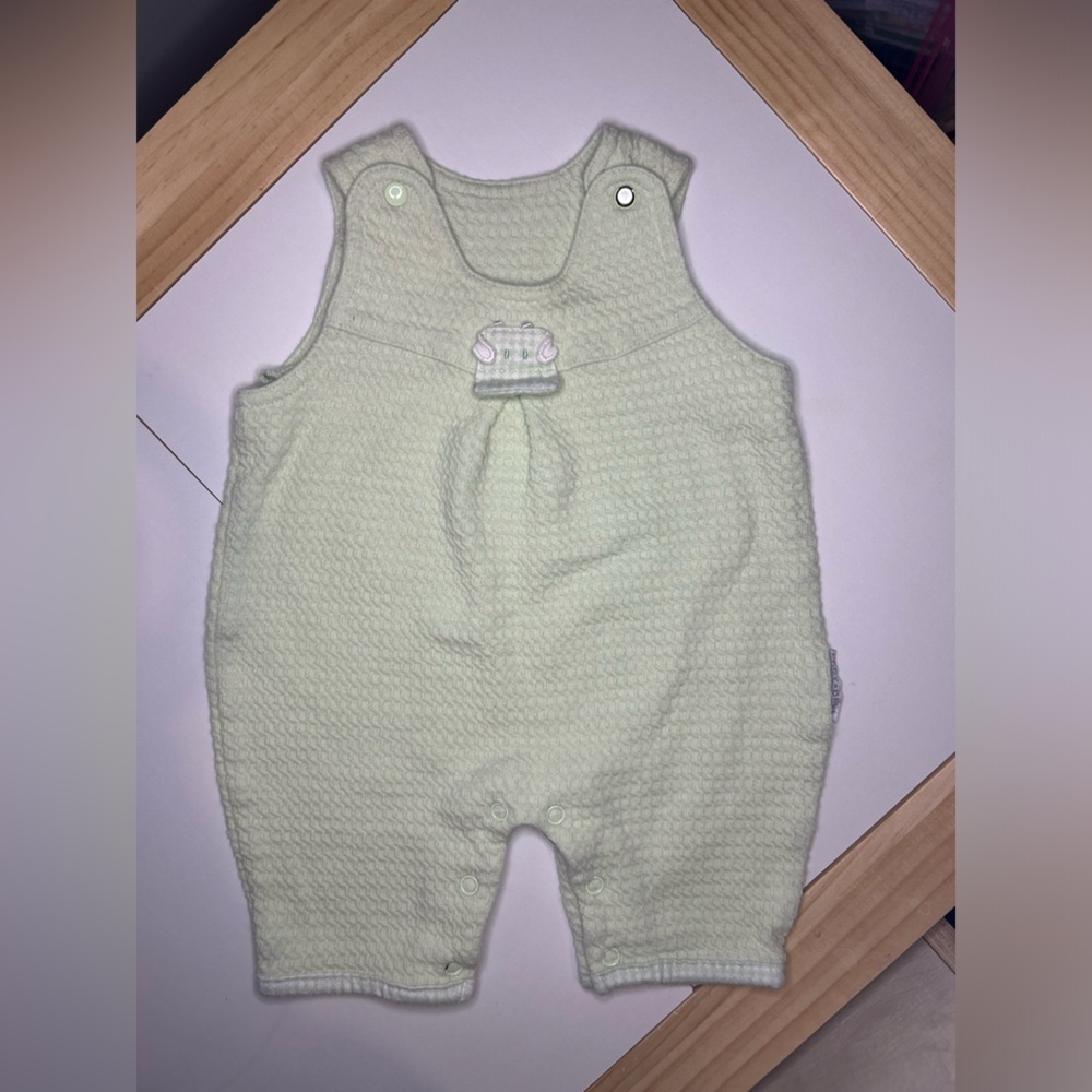 Source Unknown Green Baby Romper